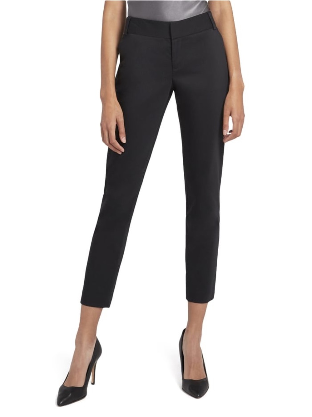NWT. Alice + Olivia. Stacey Slim Trouser. Black. Size 8.